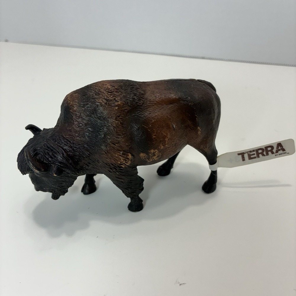 Terra by Battat American Bison Buffalo Figure Realistic Animal Wildlife Toy